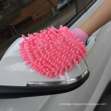 Wholesale cheap price magic microfiber car mirror wash glove